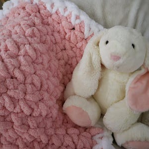 Cobertor de bebê de crochê robusto personalizado: cores personalizadas para quarto de bebê
