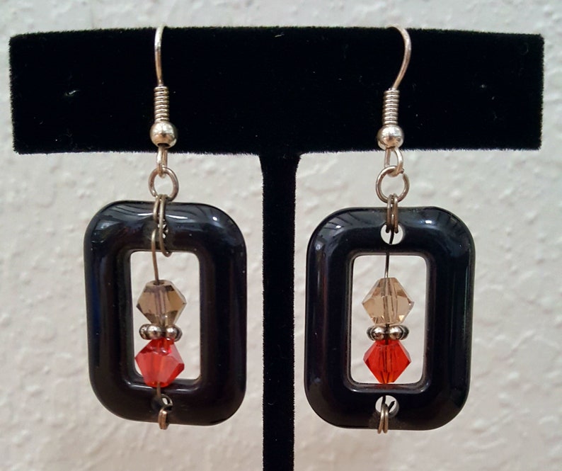 Square Beaded EarringsHandmadeHandmade jewelryJewelryGiftBirthday GiftHolidayHoliday Gift