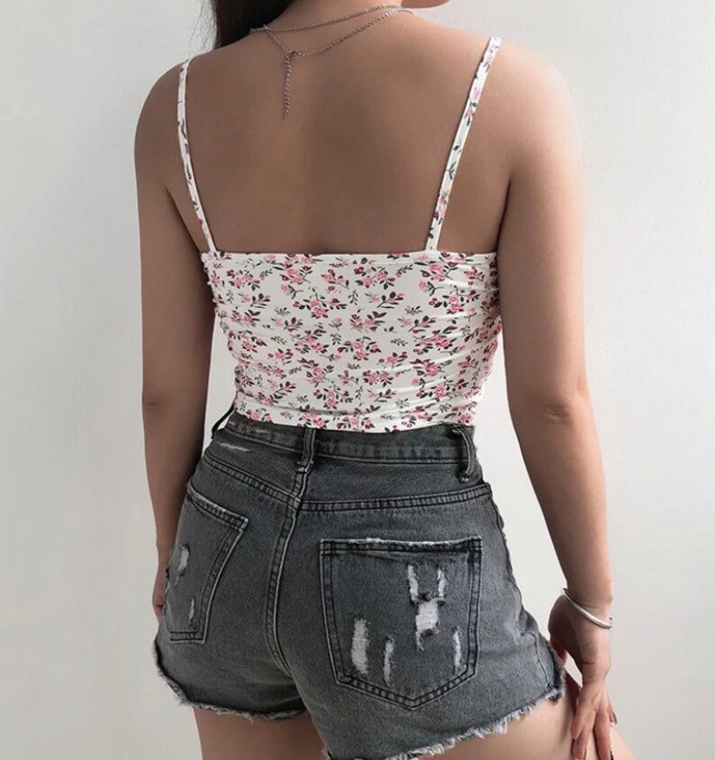 Y2K floral lace cami Etsy