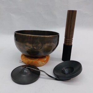 15cm Full Moon Singing Bowl Used For Meditation, Healing, Yoga, Balancing Chakra And Relieve From Stress