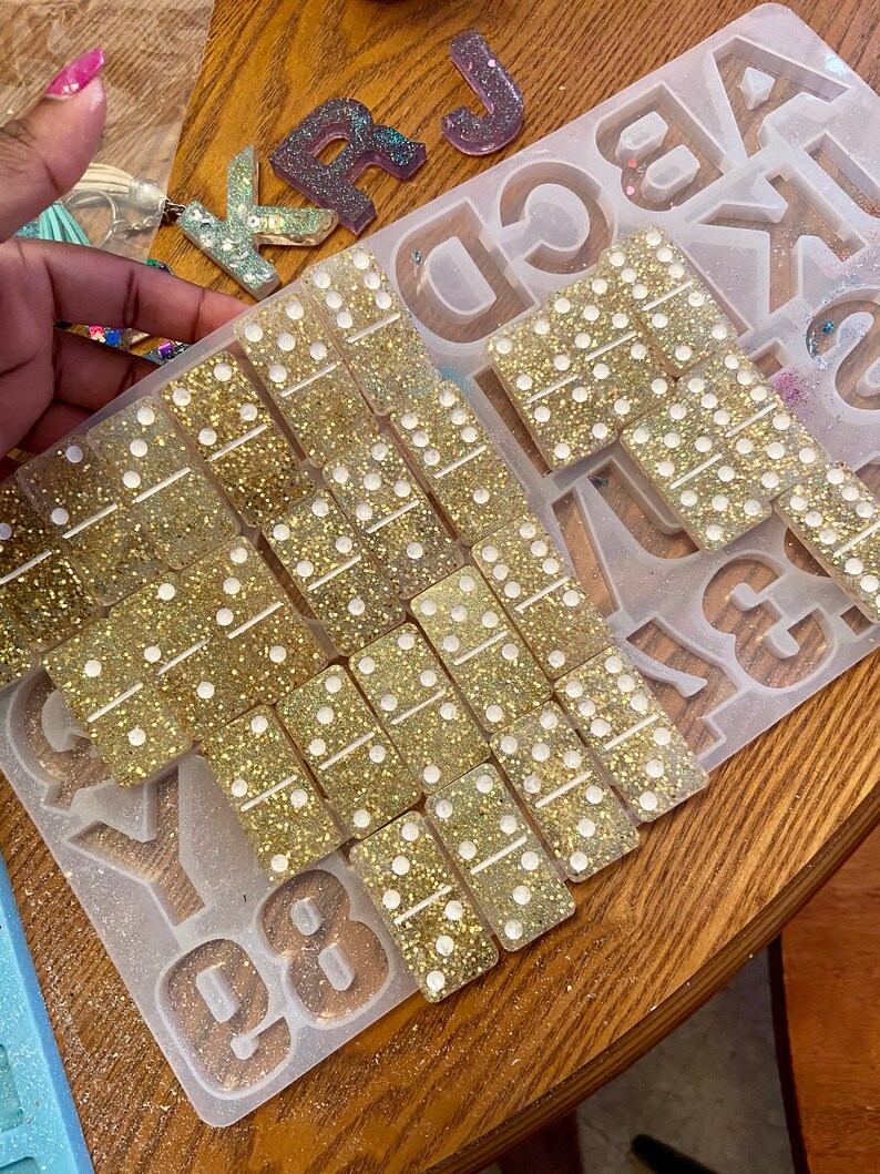 Custom Resin Dominos Etsy