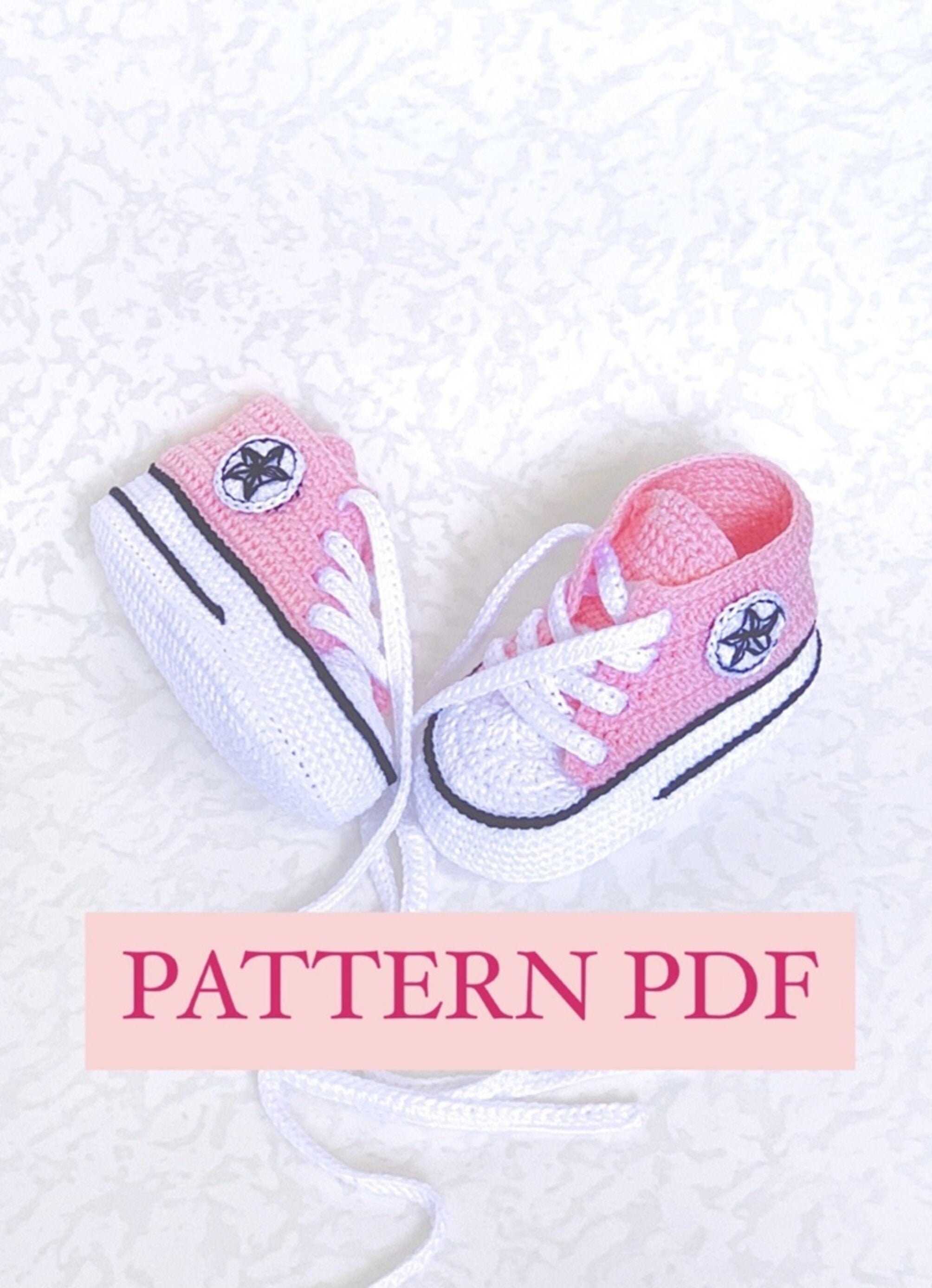 Converse for baby booties CROCHET PATTERN PDF sneakers Etsy