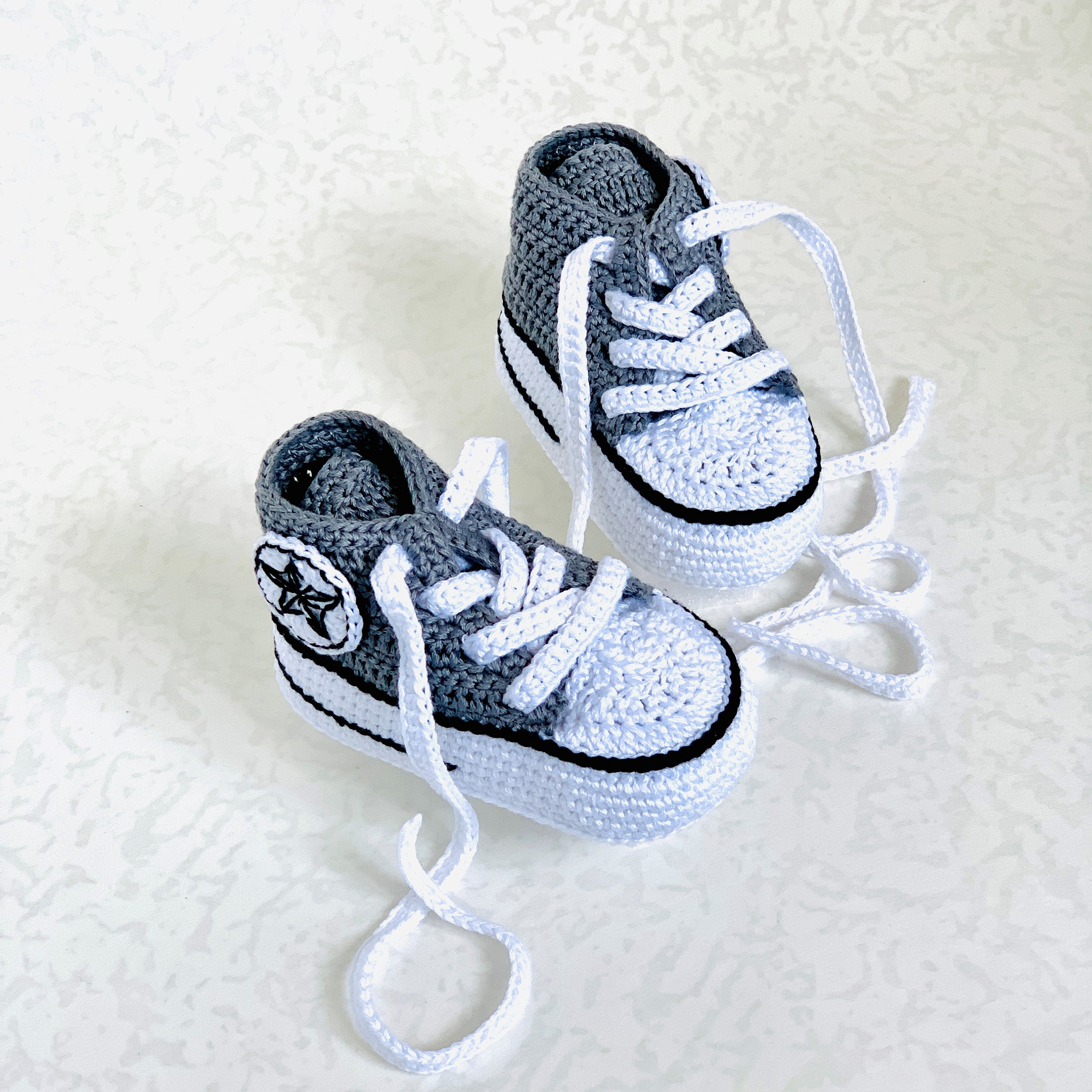 Converse for baby booties CROCHET PATTERN PDF sneakers Etsy