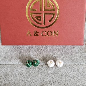 Solid 14k Gold Garakji Flower Bud Stud Earrings