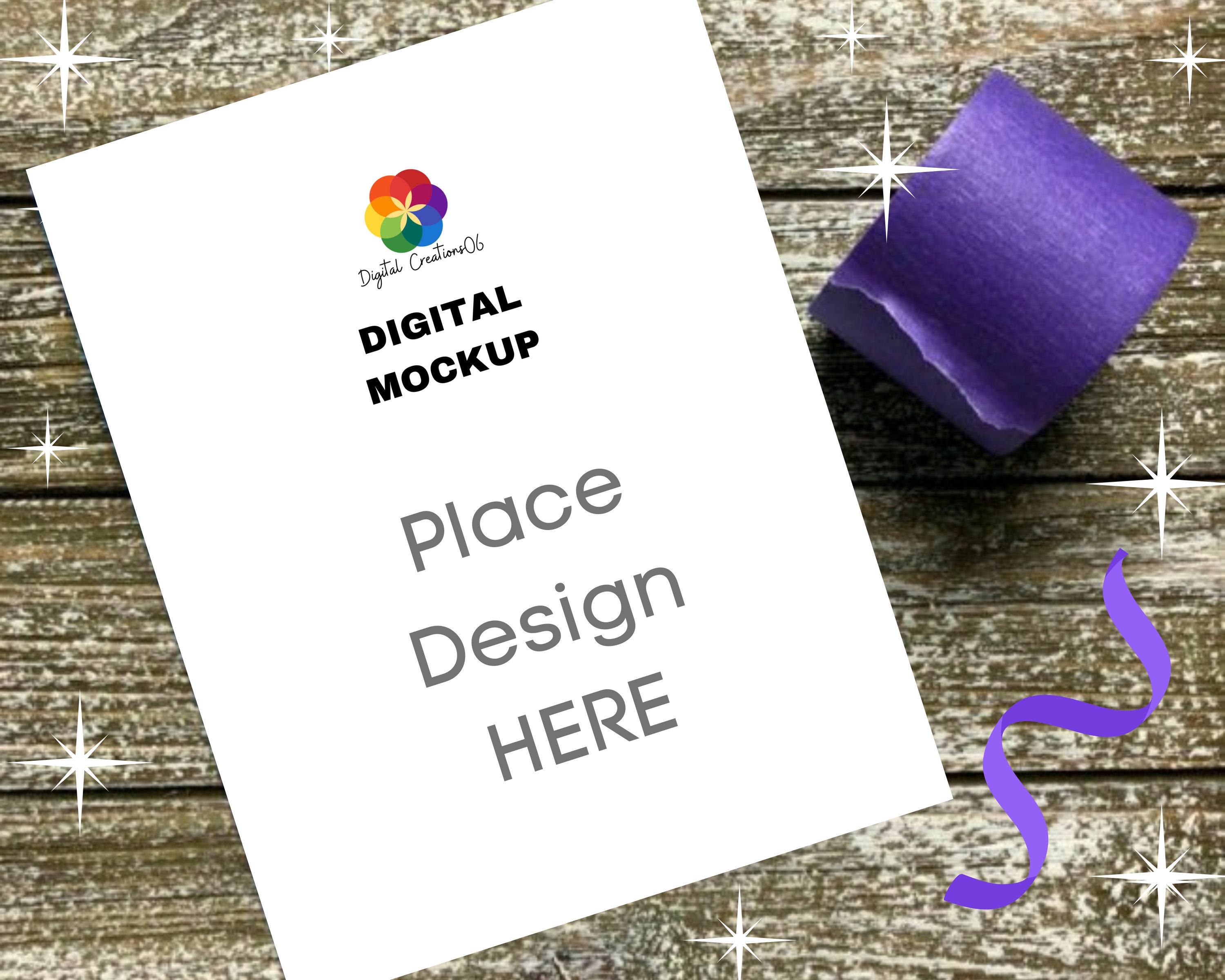 5x7 vertical greeting card mockup wood card mockup rustic