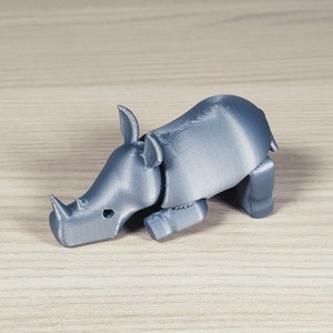 Articulated Rhino | 3D Printed Rhino | Rhinoceros Gift | Rhino Miniature | Rhino Figurine