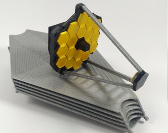 3D Printed James Webb Space Telescope Model: Eco-Friendly PLA Plastic