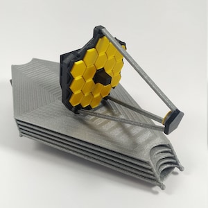 3D Printed James Webb Space Telescope Model: Eco-Friendly PLA Plastic