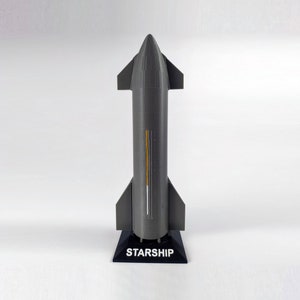 SpaceX Starship SN9 | Starship Highly Detailed | Starship Rocket | Starship Rocket avec Stand | Mars Mission Rocket | SN9 Modèle 1:200 Échelle