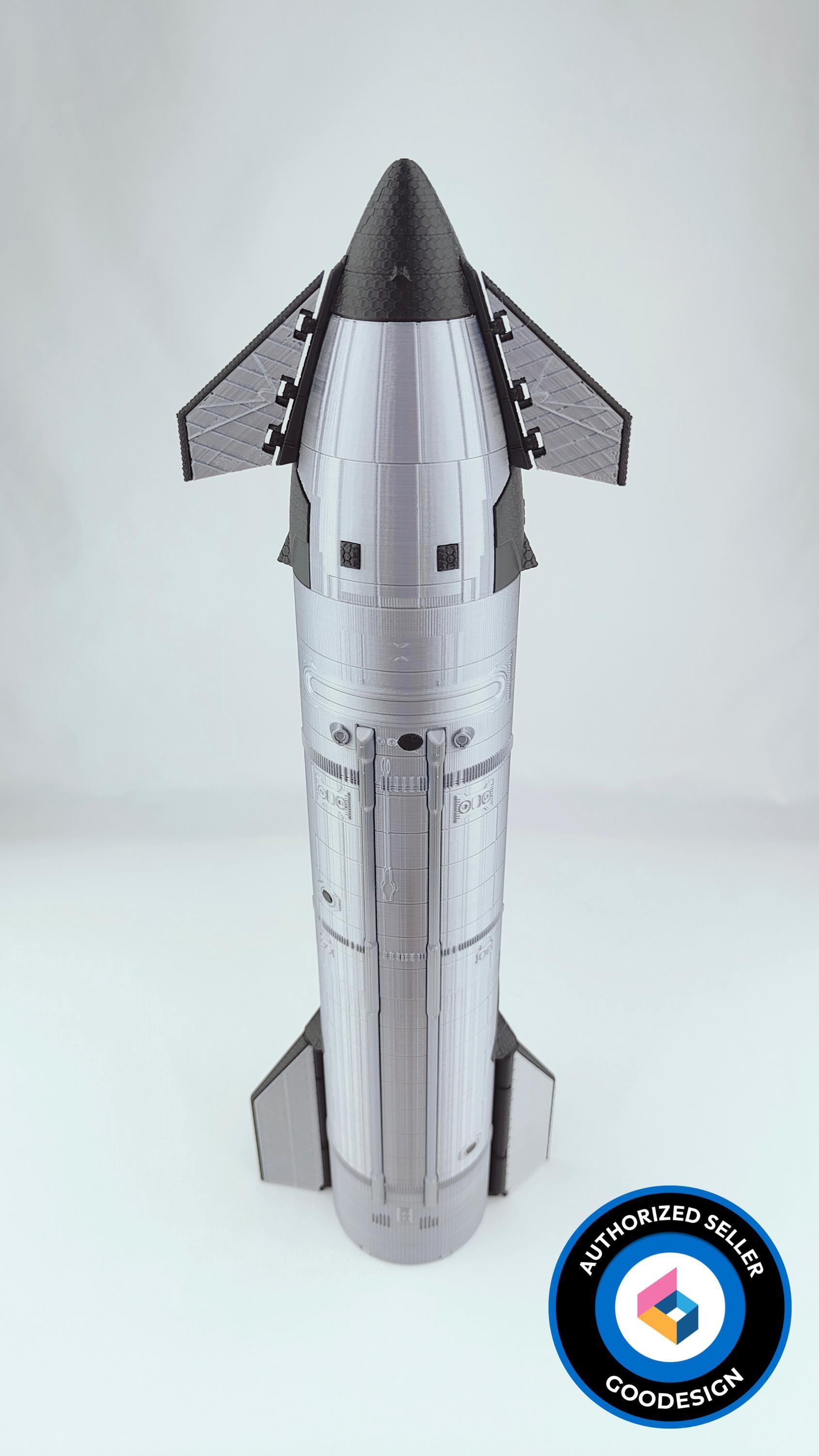 Spacex Starship S39 Model: 3D Printed Lunar and Mars Mission