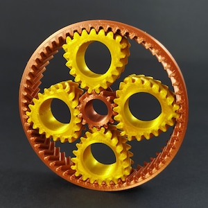 Planetary Gears Fidget Spinner: 3D Printed Stress Reliever
