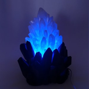 Crystal LED Lamp Multicolor | USB Table LED Lamp | 3D Printed Lamp