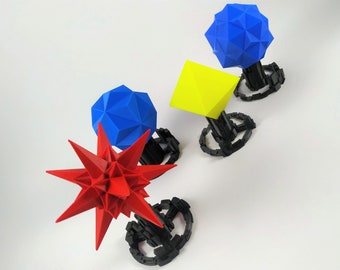 Tron Bits Original 1982 Movie Models Kit 4 pieces with stands | Tron Bits Yes, No, Idle 1, Idle 2