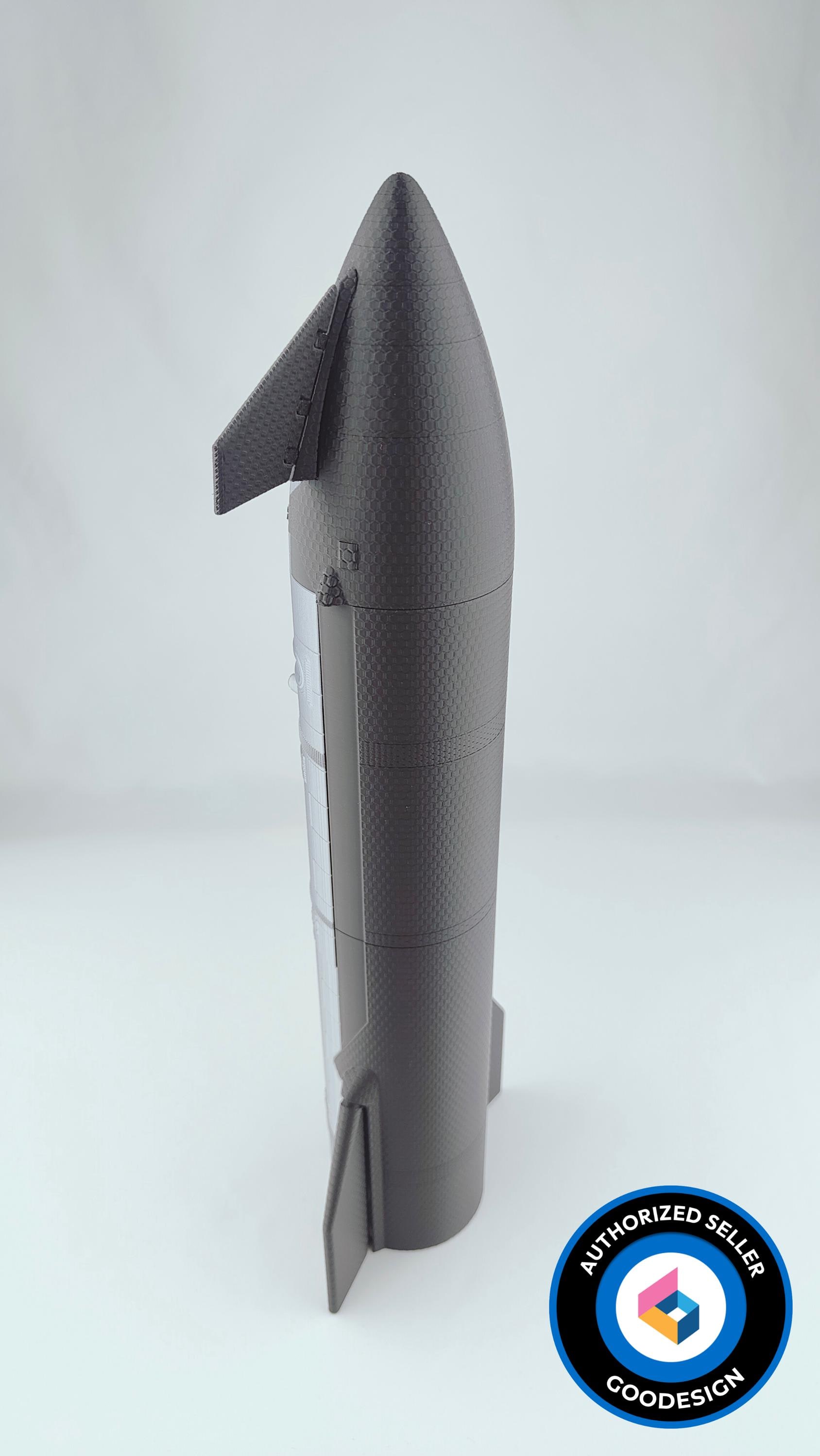 Spacex Starship S39 Model: 3D Printed Lunar and Mars Mission