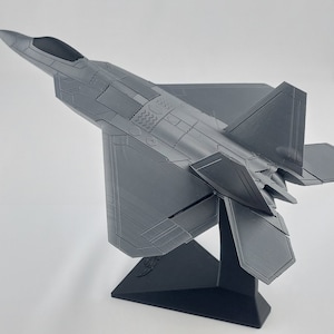 Lockheed-Martin F-22 Raptor Model with stand | Highly Detailed 1/72 Scale F-22 Replica | 3D Printed Collectible F-22 Raptor
