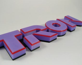 Vintage Tron 1982 Movie Logo | Classic Sci-Fi Film Emblem