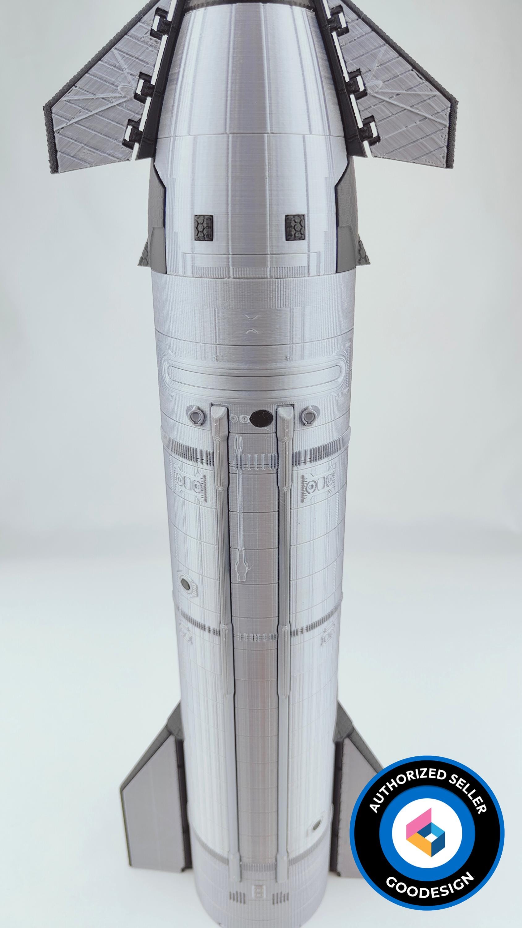 Spacex Starship S39 Model: 3D Printed Lunar and Mars Mission