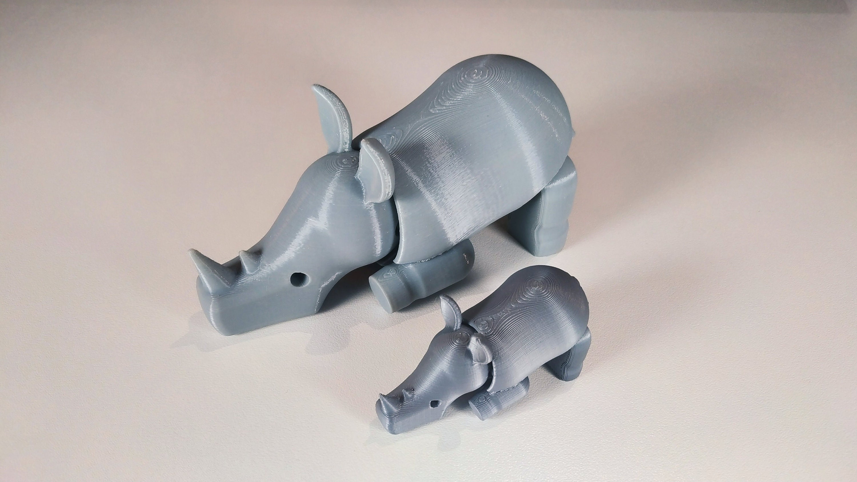Articulated Rhino 3D Printed Rhino Rhinoceros Gift Rhino Etsy Australia