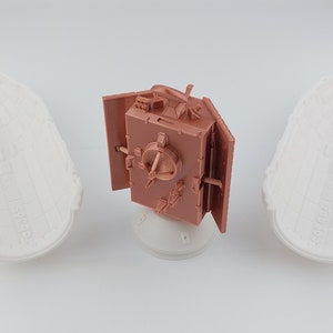SpaceX Falcon 9 Fairing with Satellite: 3D Printed Model (1/66 Scale)