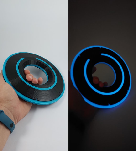 Tron Legacy Identity Disc 3D Printed Model | Tron Movie Identity Disc | Tron Gift