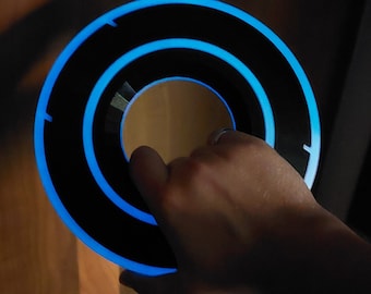 Tron Legacy Identity Disc: 3D Printed PLA Model