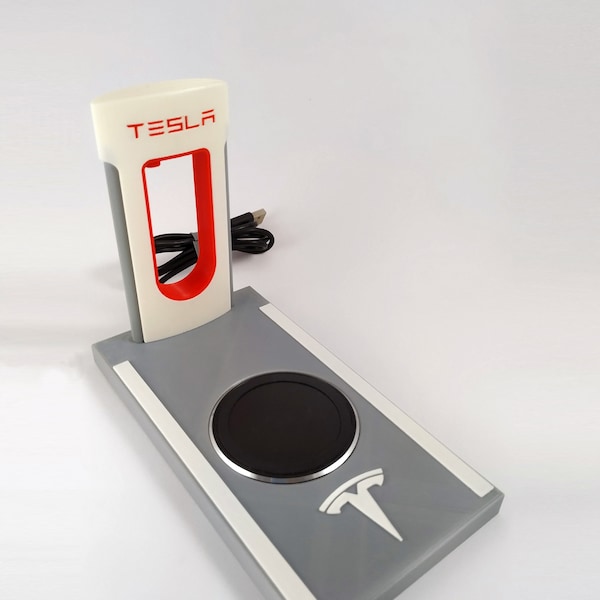 Superchargeur sans fil Tesla | Place de stationnement Tesla | Chargeur sans fil iPhone | Chargeur sans fil Android | Station d'accueil sans fil Tesla