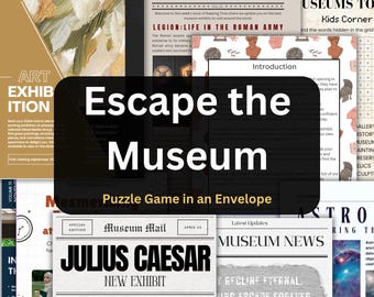 Escape Room Game in an Envelope | Escape the Museum | At Home Puzzle Experience