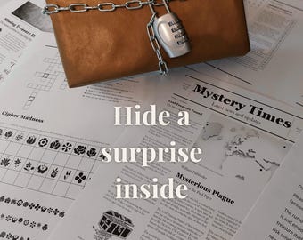 Escape Room Gift Experience – Lockable Puzzle Box for Birthday, Christmas or Date Night