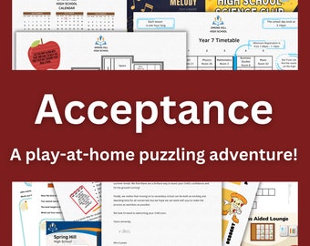 Escape Room Gift - Acceptance - Play-at-home puzzling mystery!