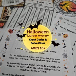 Halloween Murder Mystery for Kids | Printable Detective Party Activity | Instant Download PDF
