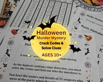 Halloween Murder Mystery for Kids | Printable Detective Party Activity | Instant Download PDF