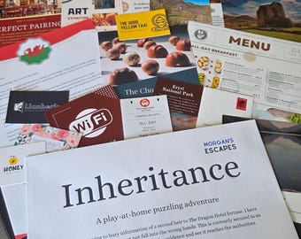 Escape Room in an Envelope - Inheritance - Play-at-home Puzzle Game