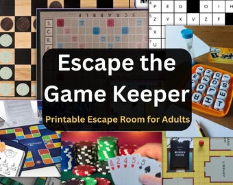 Druckbares Escape Room Spiel | Entkomme dem Wildhüter | Digitaler Download