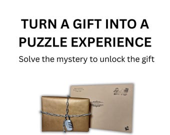 Escape Room Gift Experience – Lockable Puzzle Box for Birthday, Christmas & Family Game Night