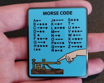 Morse Code Enamel Pin - Escape Room Puzzle Gift