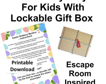 Easter Robbery Mystery Kit For Kids - Escape Room Inspired - Printable Instant Download