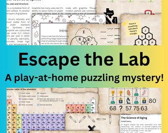 Escape Room Game - Escape the Lab - Play-at-home puzzling mystery!