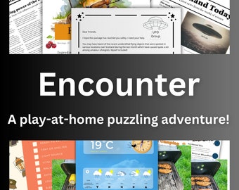 Escape Room Game - Encounter - Play-at-home puzzling mystery!