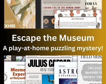 Escape Room Game - Escape the Museum - Play-at-home puzzling mystery!