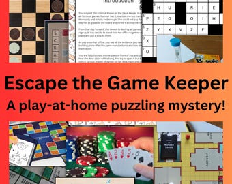 Escape the Game Keeper: Play-at-Home Puzzling Mystery