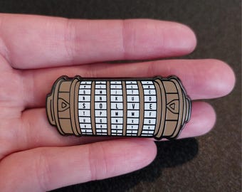 Cryptex Hard Enamel Pin – Escape Room Puzzle Gift
