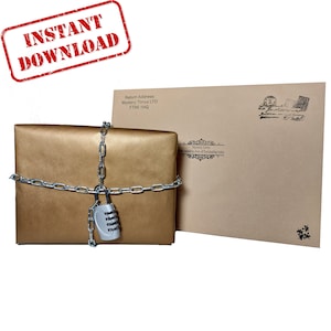 Escape Room Kit - Verlorener Schatz Geheimnis - Printable Sofortiger Download