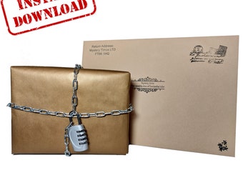 Escape Room Kit - Lost Treasure Mystery - Printable Instant Download