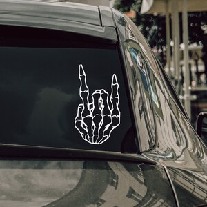 Autosticker sticker rock-&#39;n-roll-bord skelet