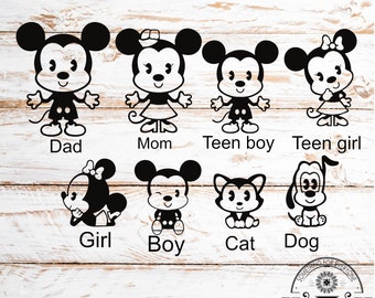 Download Customizable Star Wars Stick Figure Family Decal Can T Etsy