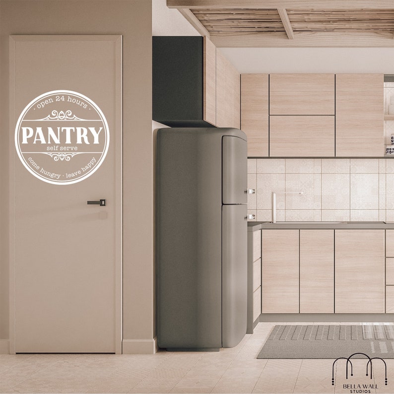 Open 24 Hours Pantry Self Serve Decal Kitchen Wall Vinyl Etsy