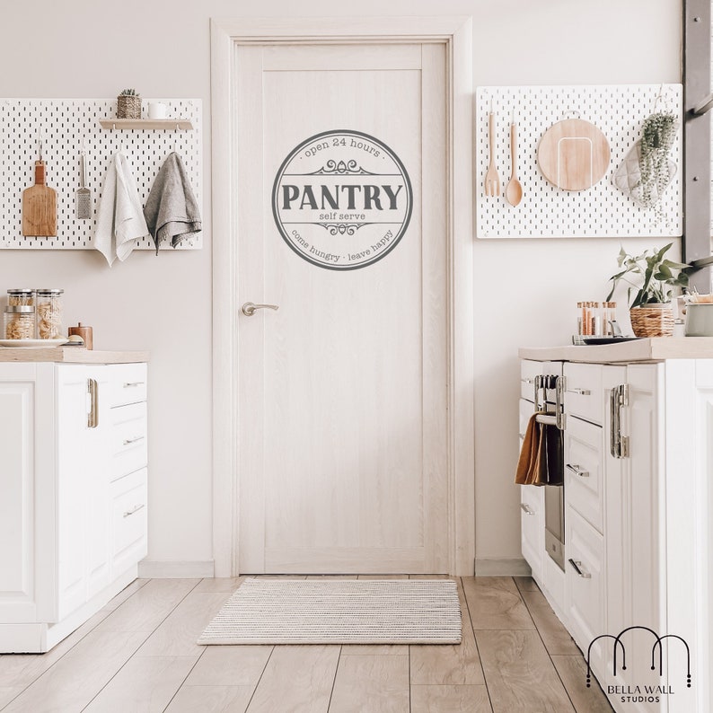 Open 24 Hours Pantry Self Serve Decal Kitchen Wall Vinyl Etsy