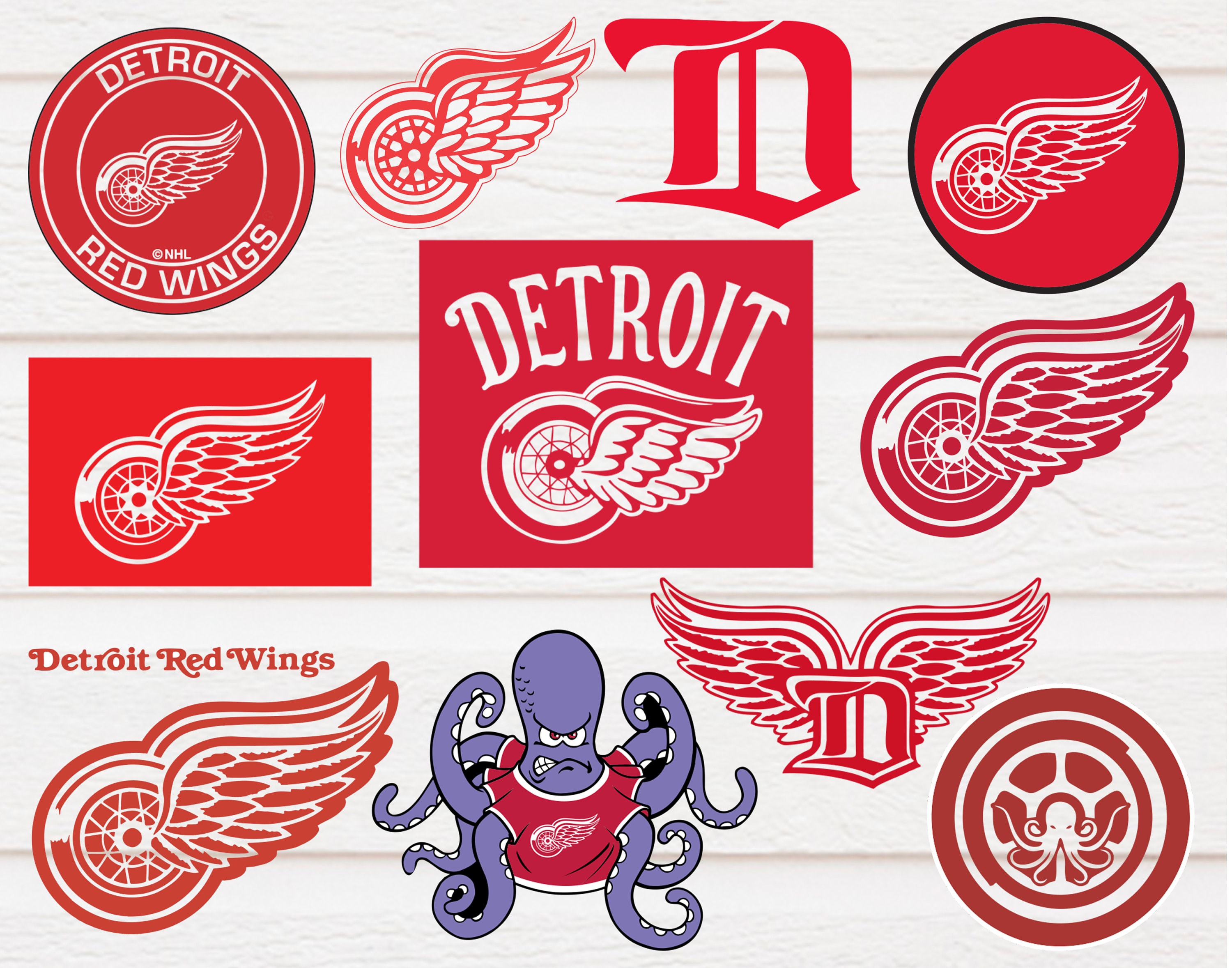 Detroit Red Wings svg Detroit Red Wings bundle svg Detroit Etsy