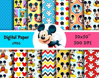 Fondo Mickey Bebe Etsy