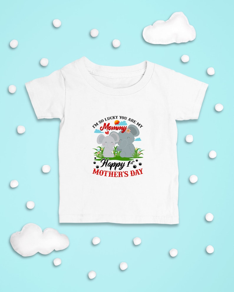 I/'m So Lucky You Are My Mommy Mommy and Baby Elephant First Mothers Day 2021 Baby Onesie Happy 1st Mother/'s Day Newborn Baby Bodysuit